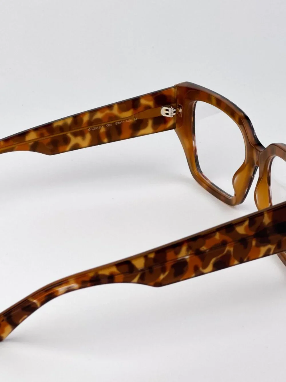Gucci GG2042O 004 Square Eyeglasses – Havana | Women’s Designer Frames
